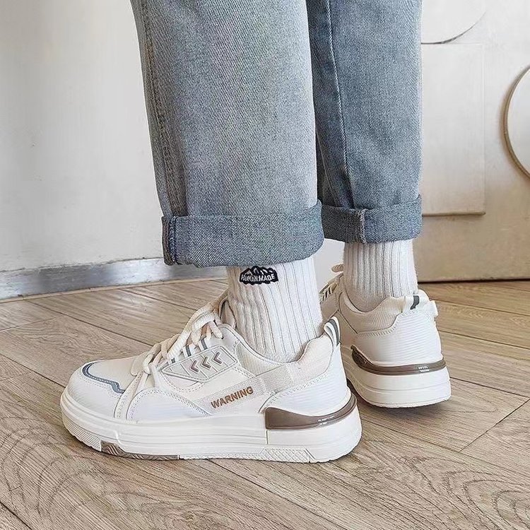 【通気メッシュ×軽量クッション×韓国系】5.0cm厚底スニーカー