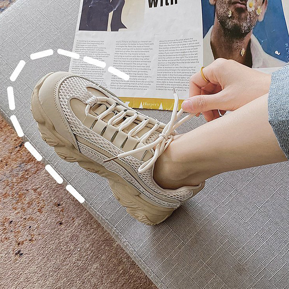 レディース厚底スニーカー韓国風スポーツシューズ
