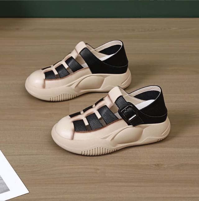 【スポーツデザイン×6cm美脚スタイルアップ×韓国系】6.0cm厚底スポーツサンダル