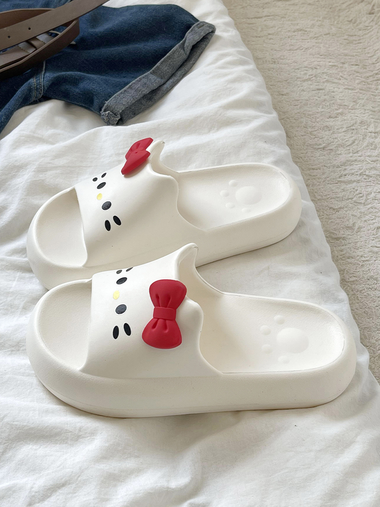 厚底 ふわもこ猫ちゃん厚底スリッパ
