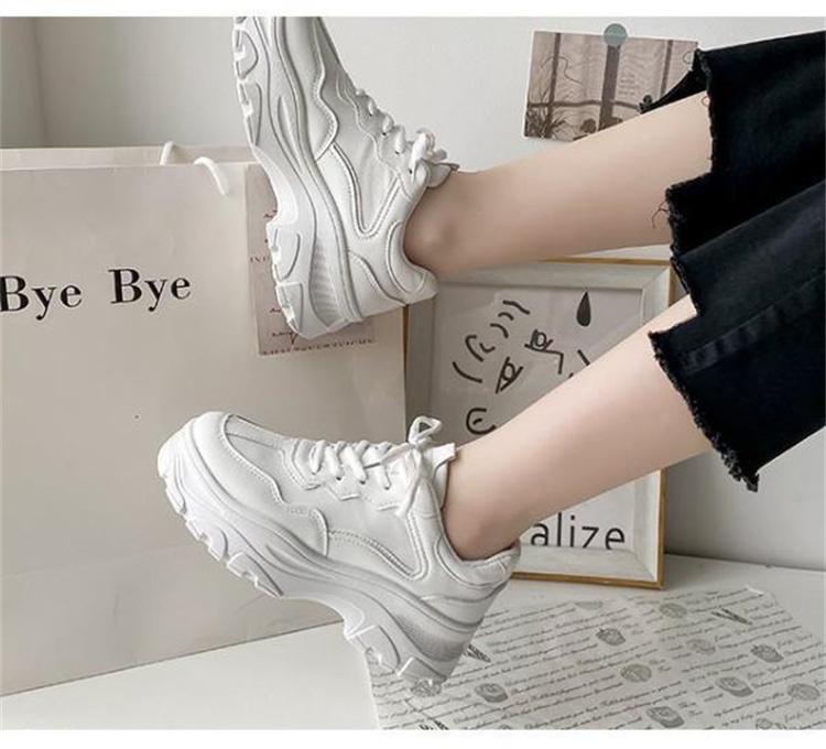 厚底スニーカー レディース 歩きやすい運動靴 選べる2色