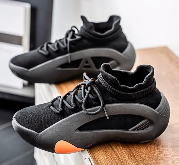 メンズ厚底スニーカー通気性メッシュ運動靴