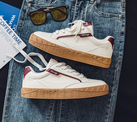 メンズ厚底スポーツシューズ快適ローカット運動靴