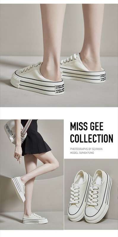 厚底スニーカー 紐付きローカット 女性用カジュアル靴