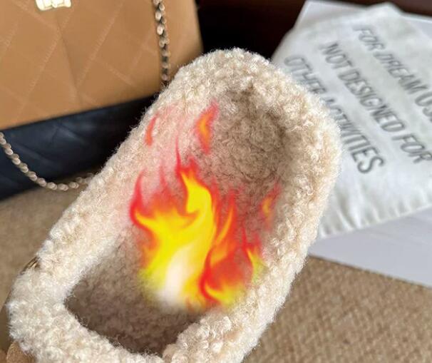 【あったか快適】裏起毛厚底サンダル（3cm・秋冬つっかけ・お出かけ用）