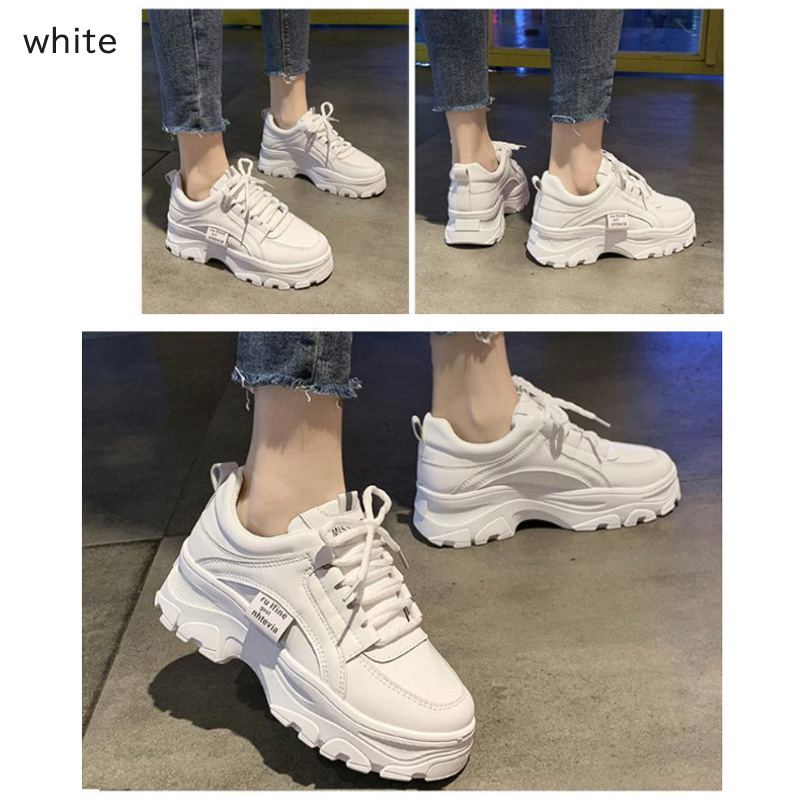 【シンプルデザイン×美脚スタイルアップ×韓国系】5.0cm厚底スニーカー