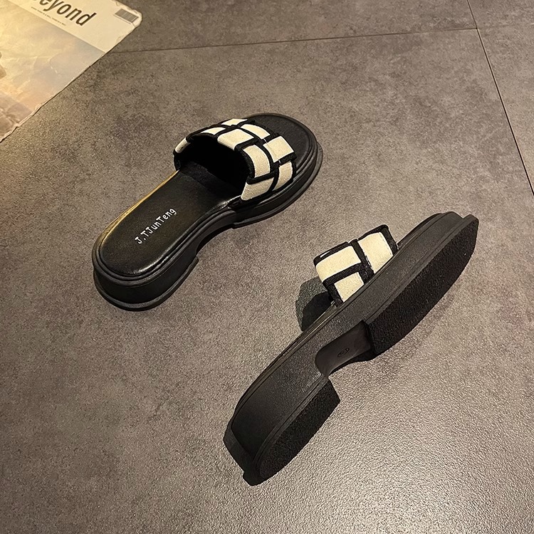 厚底商品 幾何学模様厚底スポーツサンダル
