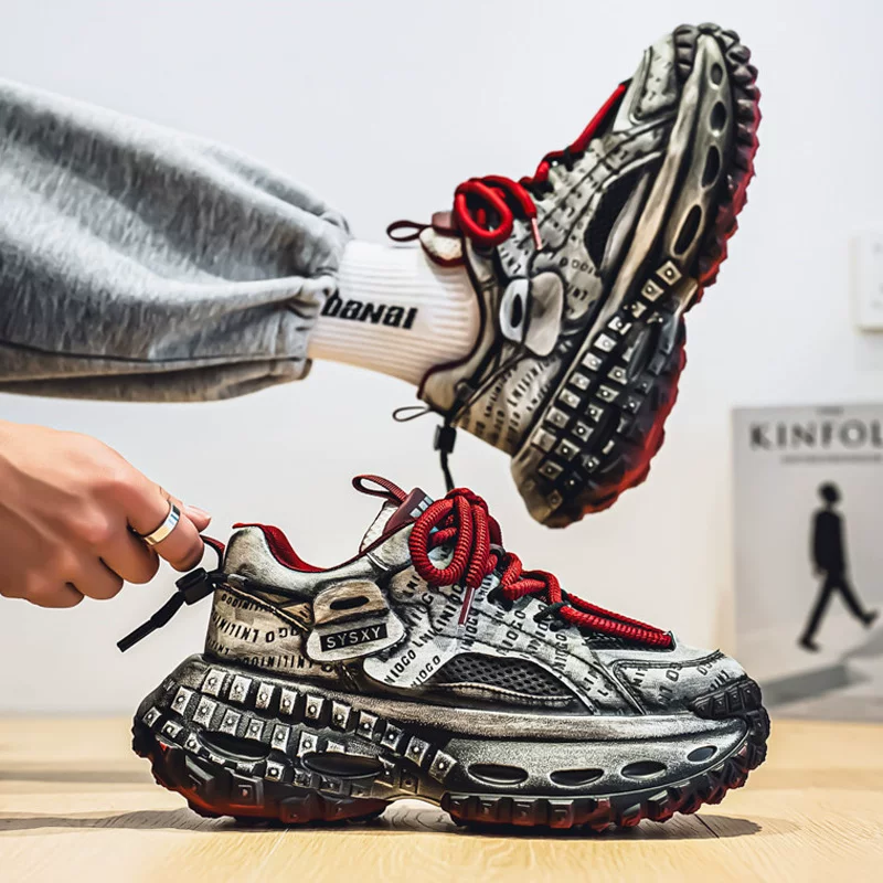 アーバンテライン 厚底スニーカー 「厚底 凹凸ソール スポーツシューズ