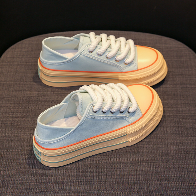 厚底スニーカー ローカット 白 黒 美脚 カジュアル シンプル