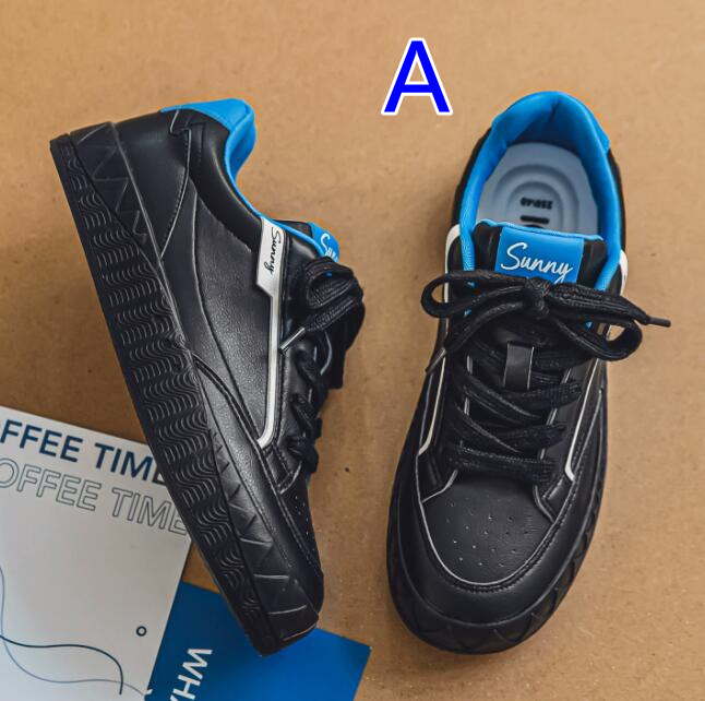 メンズ厚底スポーツシューズ快適ローカット運動靴