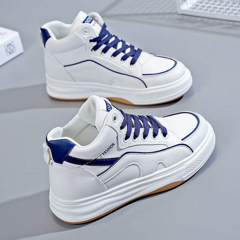 レディース厚底ハイカット運動靴美脚効果抜群