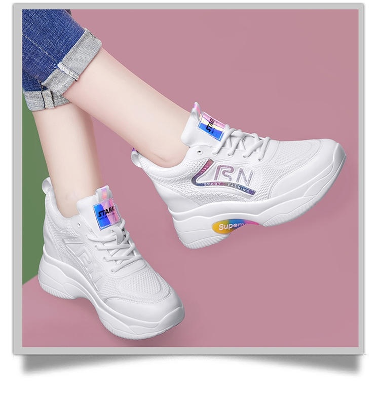 厚底商品 美脚メッシュ厚底シューズ