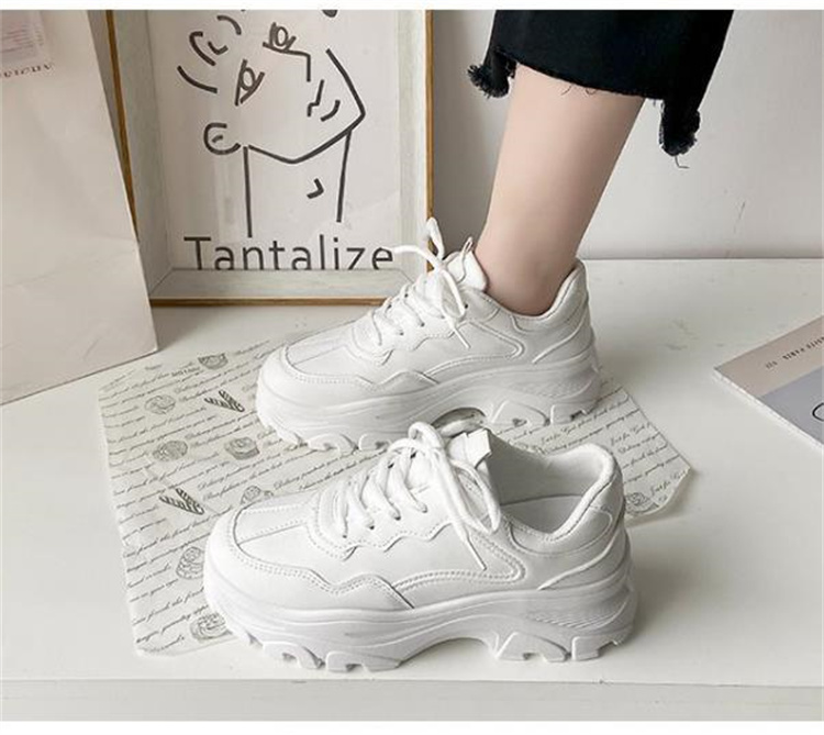 厚底スニーカー レディース 歩きやすい運動靴 選べる2色