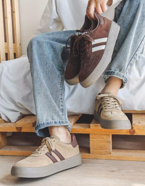 メンズ厚底スニーカー快適ローカット運動靴