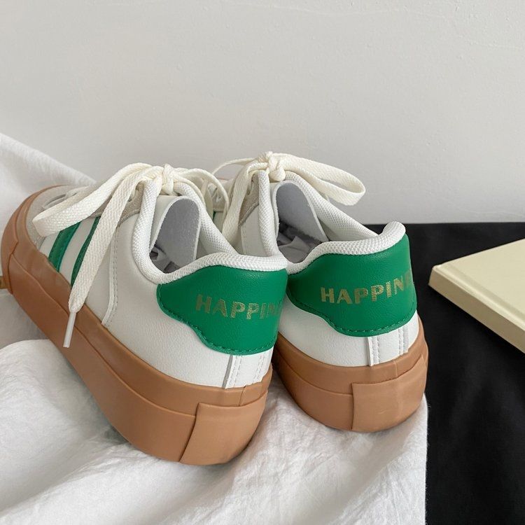 秋冬厚底スニーカー ローカット カジュアル靴