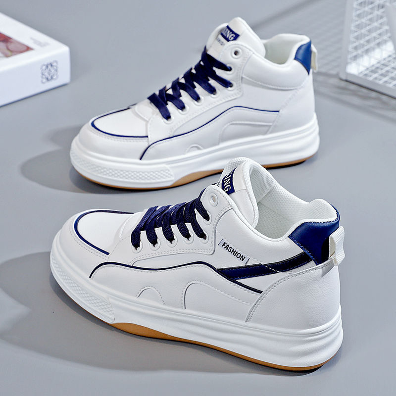 レディース厚底ハイカット運動靴美脚効果抜群