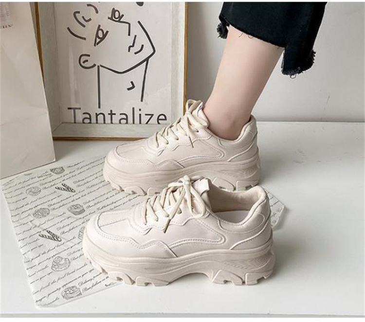 厚底スニーカー レディース 歩きやすい運動靴 選べる2色