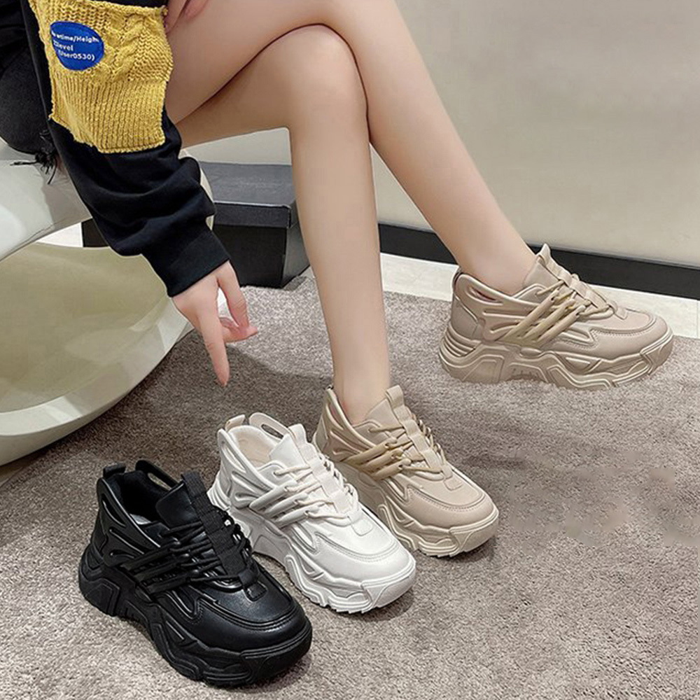 厚底スニーカー レディース 韓国風 ダッド