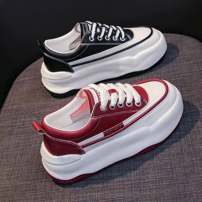 【シンプルデザイン×美脚スタイルアップ×韓国系】6.0cm厚底スニーカー