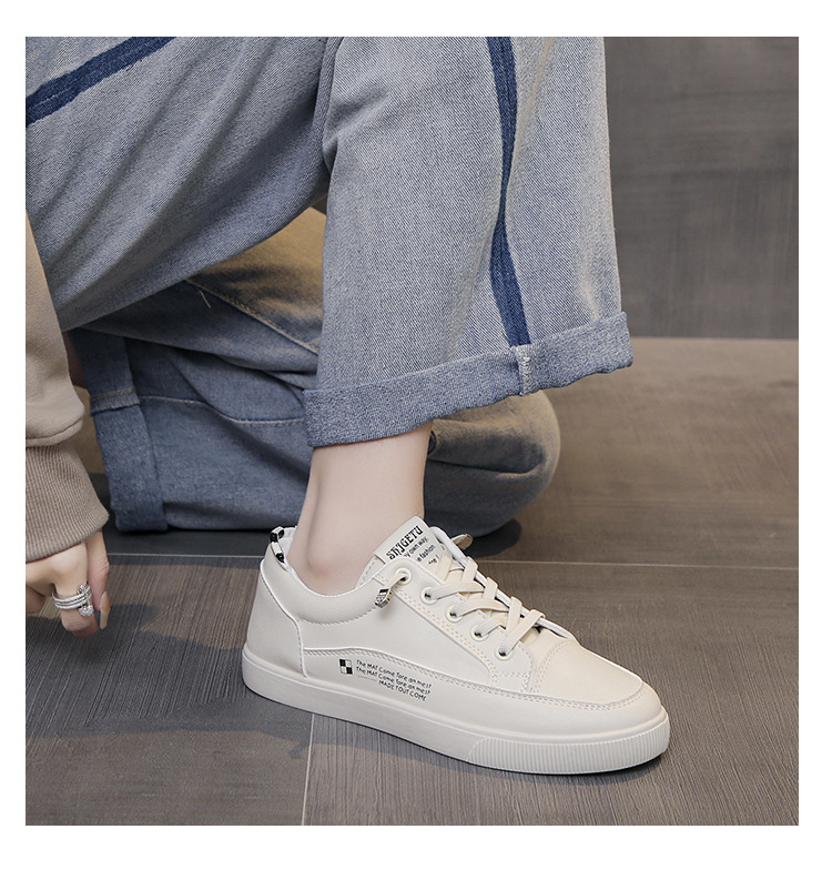 【白スニーカー×美脚スタイルアップ×韓国系】3.0cm厚底スニーカー