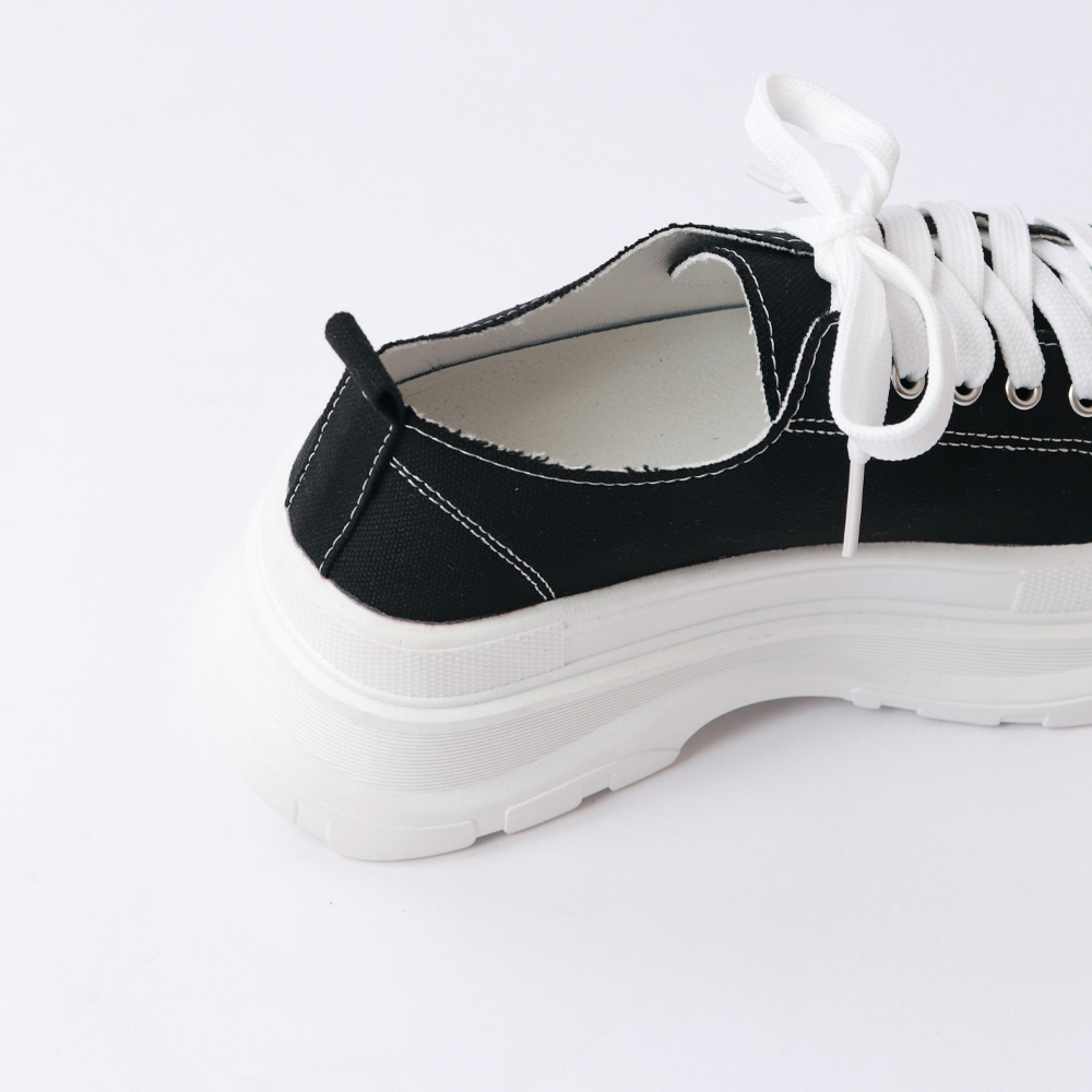 韓国風厚底スニーカー レディース ローカット