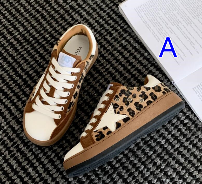 秋冬レオパード柄厚底パンプス履きやすい運動靴