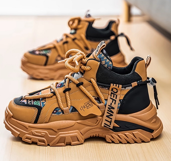 厚底スポーツシューズ メンズ運動靴 デッキスニーカー