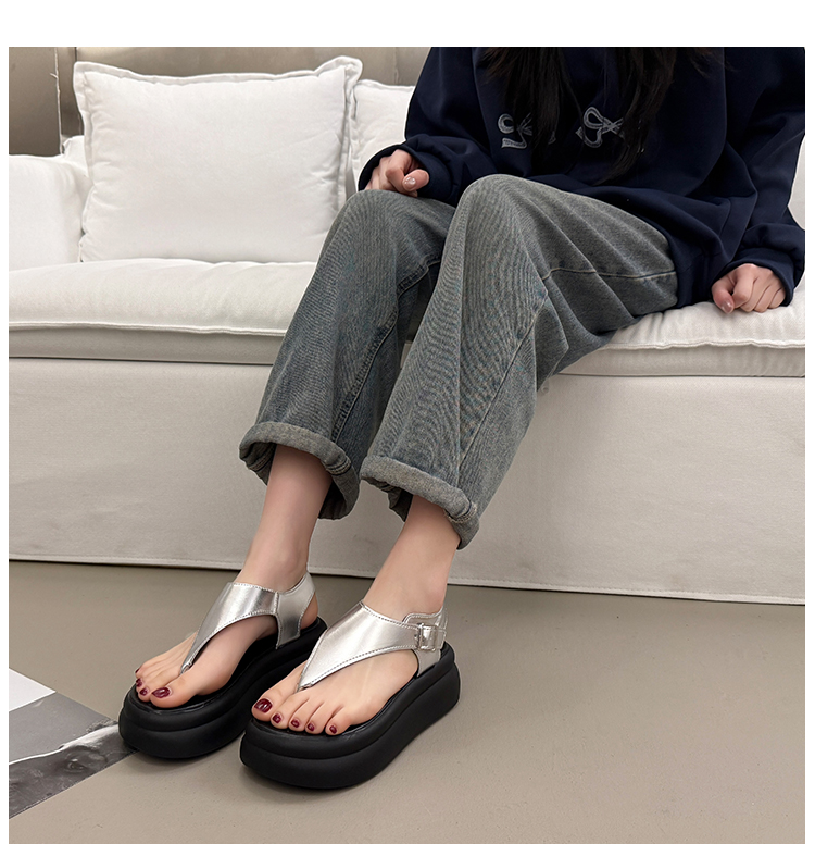 厚底 トングベルト厚底サンダル