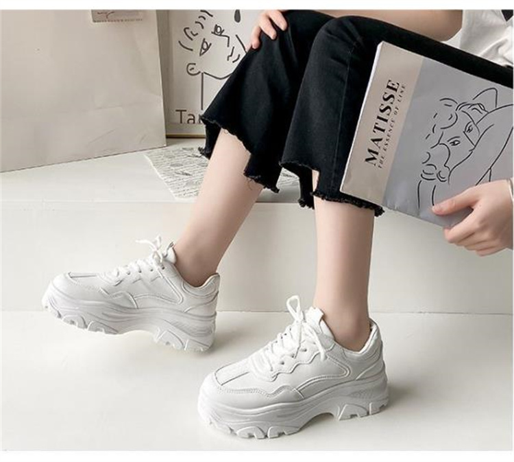 厚底スニーカー レディース 歩きやすい運動靴 選べる2色