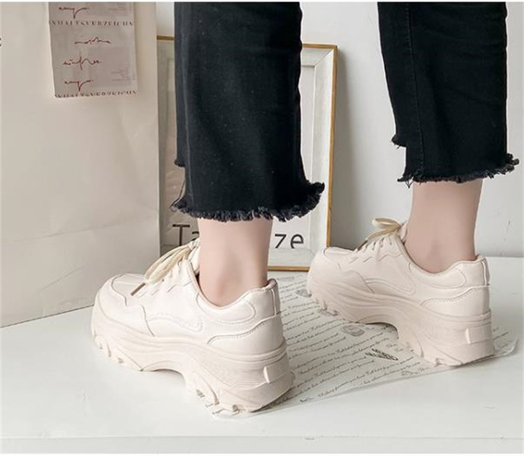 厚底スニーカー レディース 歩きやすい運動靴 選べる2色