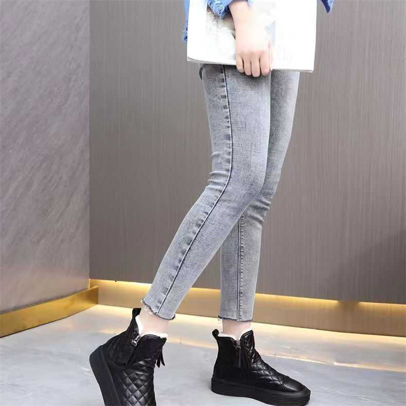 冬新作 裏起毛ブーツ 厚底 雪対応 女性用 暖かい靴