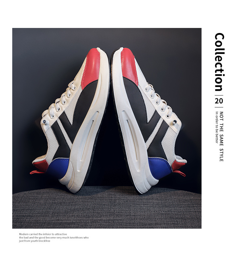 【スタイリッシュデザイン×通気メッシュ×韓国系】3.0cm厚底スニーカー