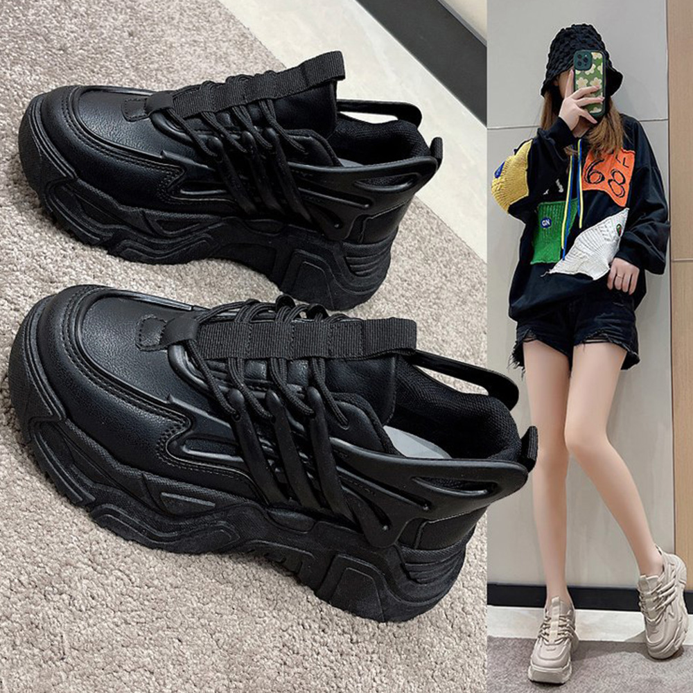 厚底スニーカー レディース 韓国風 ダッド