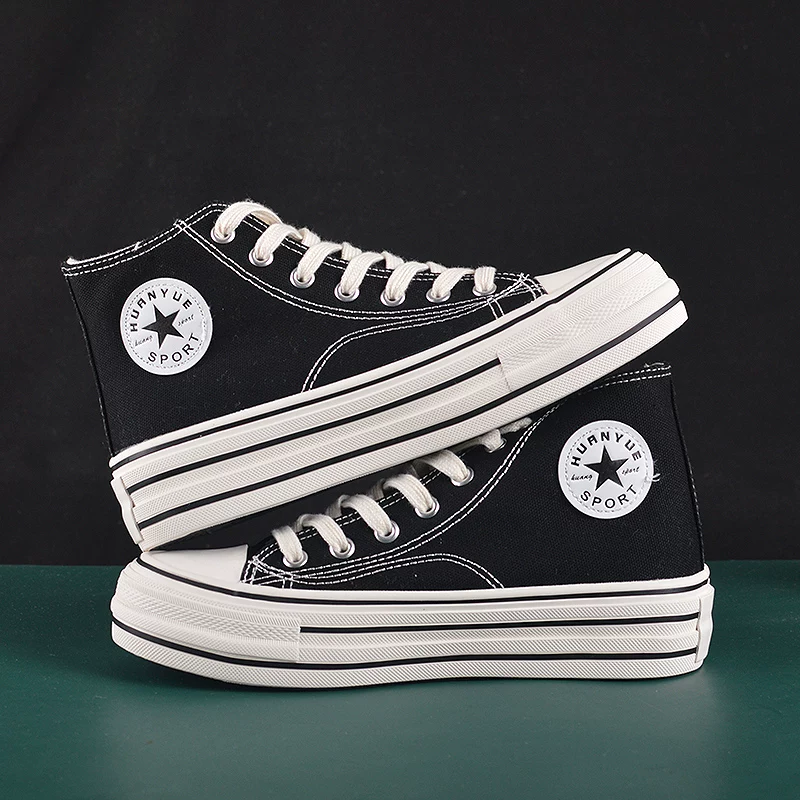 厚底×千鳥格子×ハイカット】スニーカー｜3柄展開・27cm対応 ハイカット