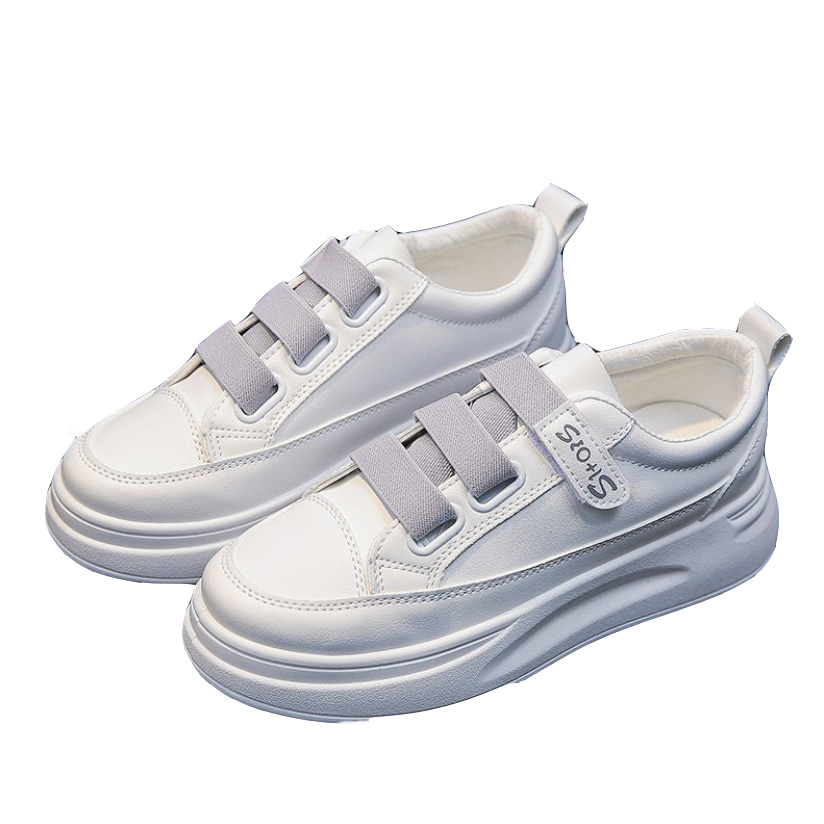 春夏新作 厚底スニーカー マジックテープ 美脚効果 カジュアル