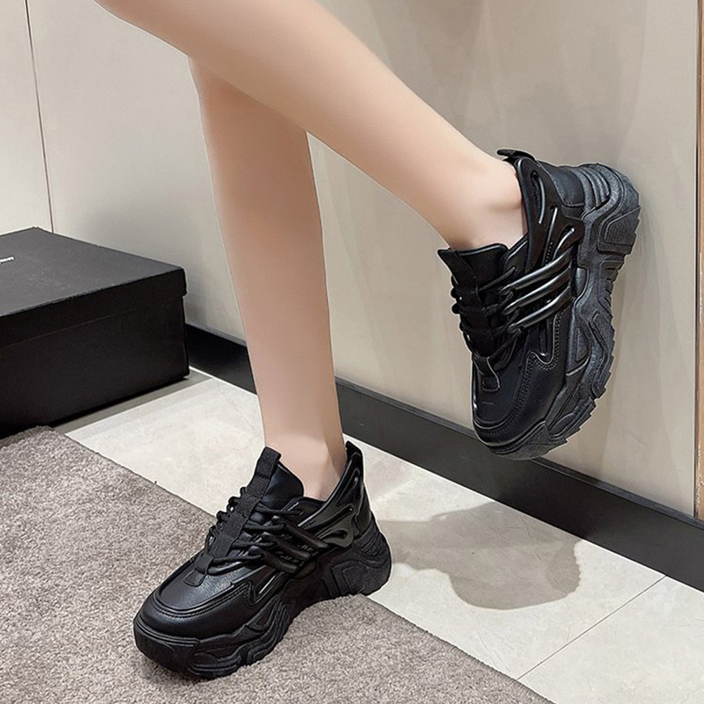 厚底スニーカー レディース 韓国風 ダッド