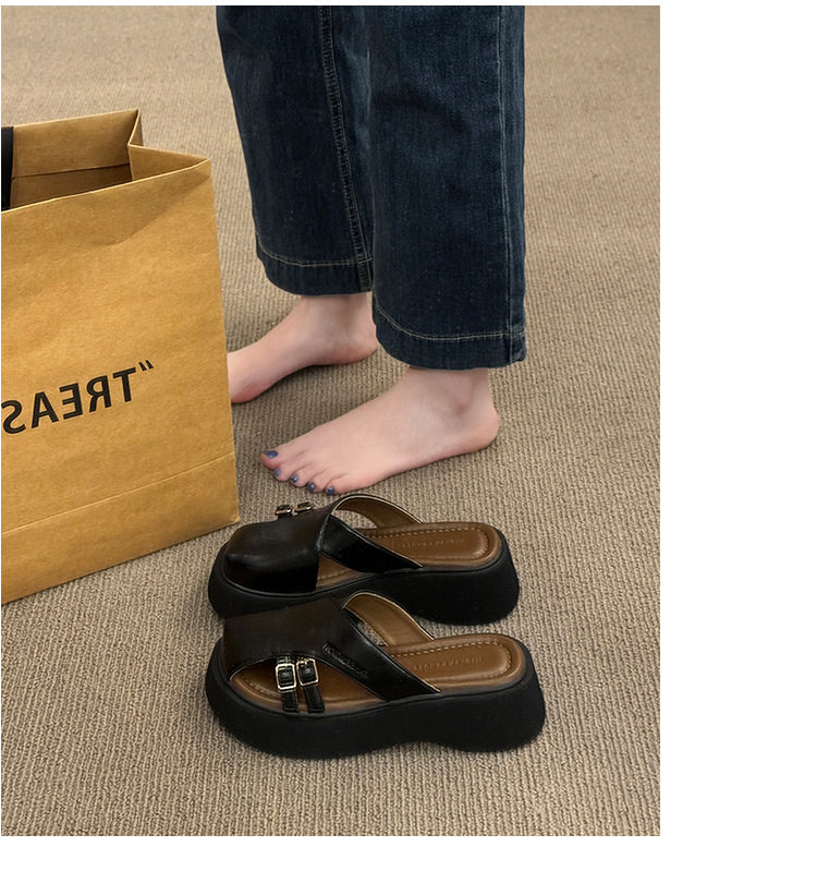 厚底サンダル 軽量 身長上げ効果 通気性抜群 履きやすい