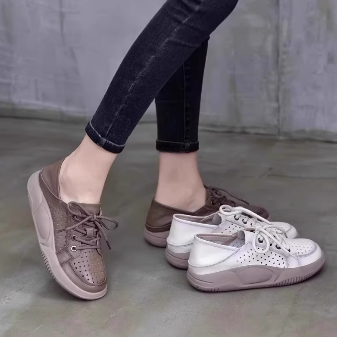 ２０２５新作厚底スニーカー軽量通気性抜群通勤通学美脚