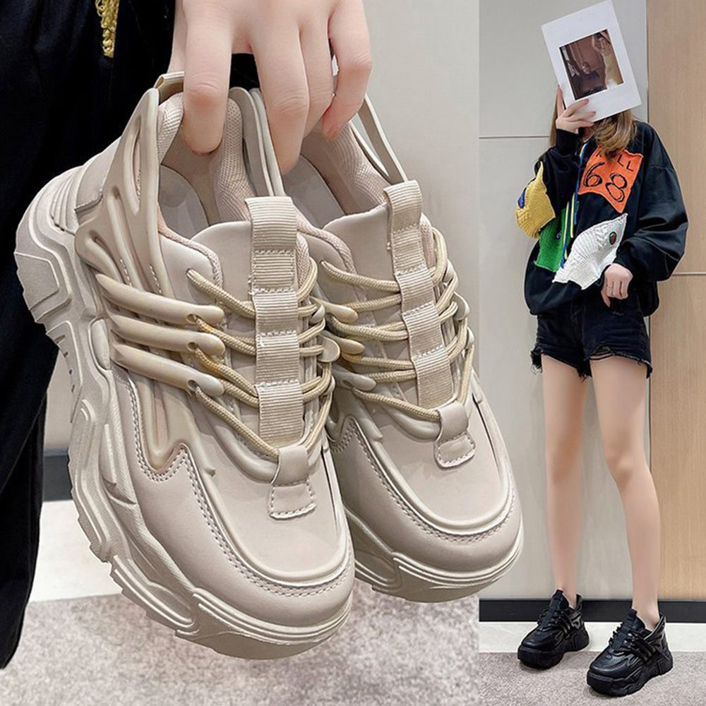 厚底スニーカー レディース 韓国風 ダッド