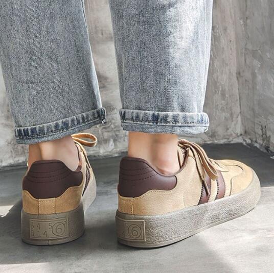 メンズ厚底スニーカー快適ローカット運動靴