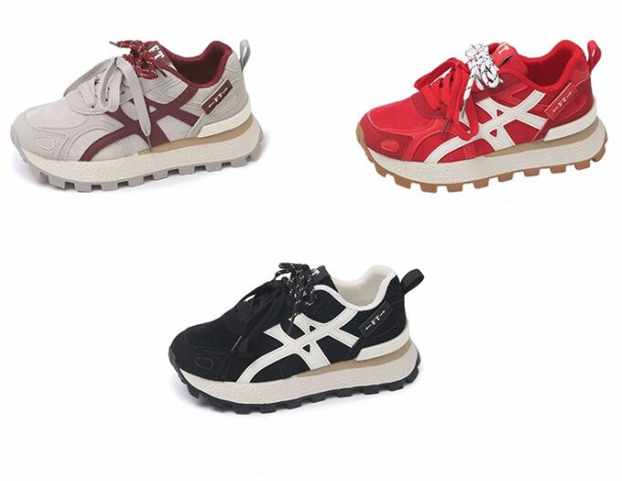 厚底スニーカー レディース 運動靴 秋冬 スポーツシューズ