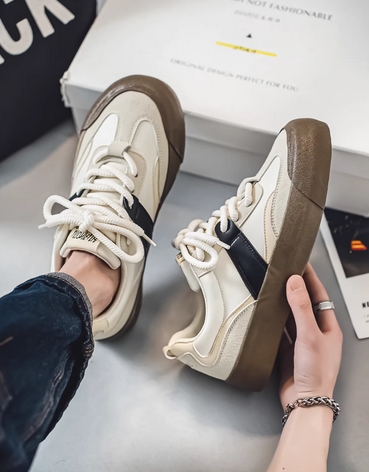 厚底スポーツシューズ メンズ運動靴 ローカット